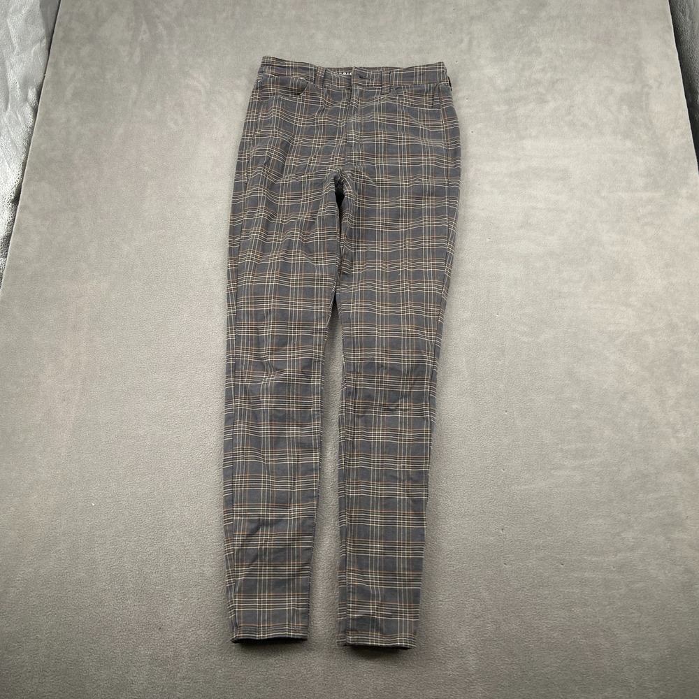 American Eagle Outfitters Super Stretch Hi Rise Jegging Pants Women 4 Gray Plaid